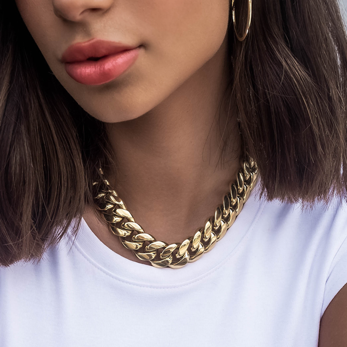 GLD Signature Cuban in Yellow Gold- 19mm