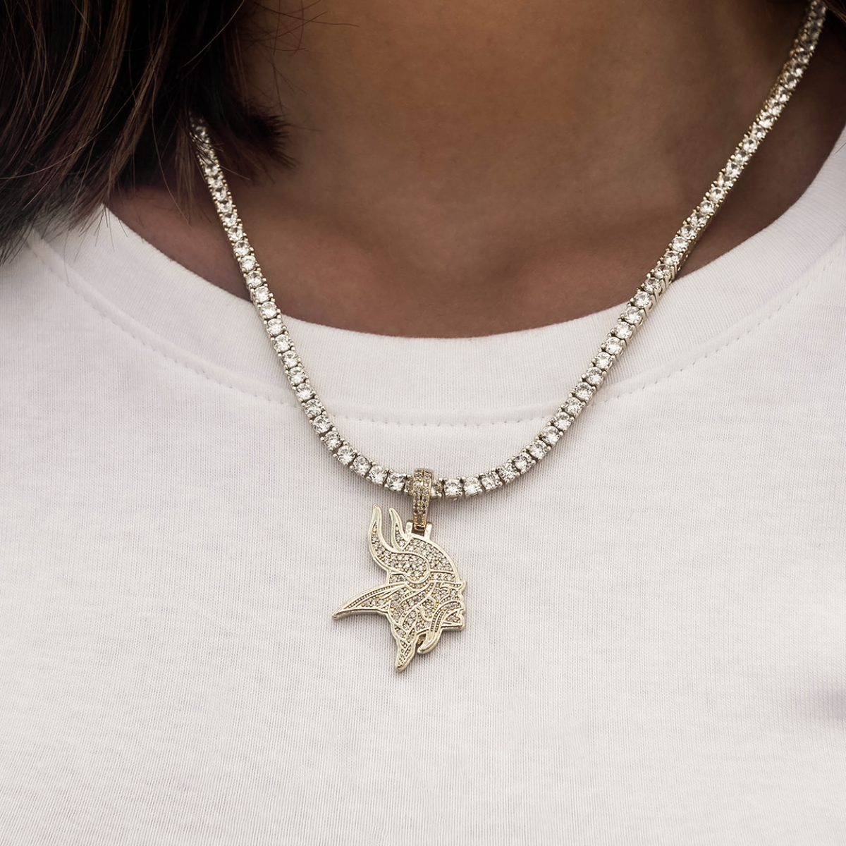 Minnesota Vikings Official NFL Micro Logo Pendant