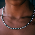 Emerald Baguette Tennis Necklace