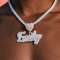 Custom Name Plate Two-Tone Script Font