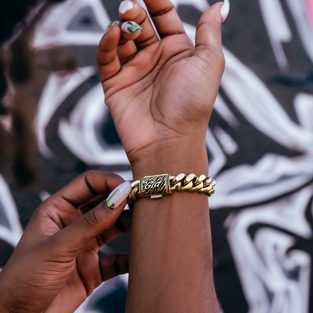 GLD Signature Cuban Link Bracelet in Yellow Gold - 12mm
