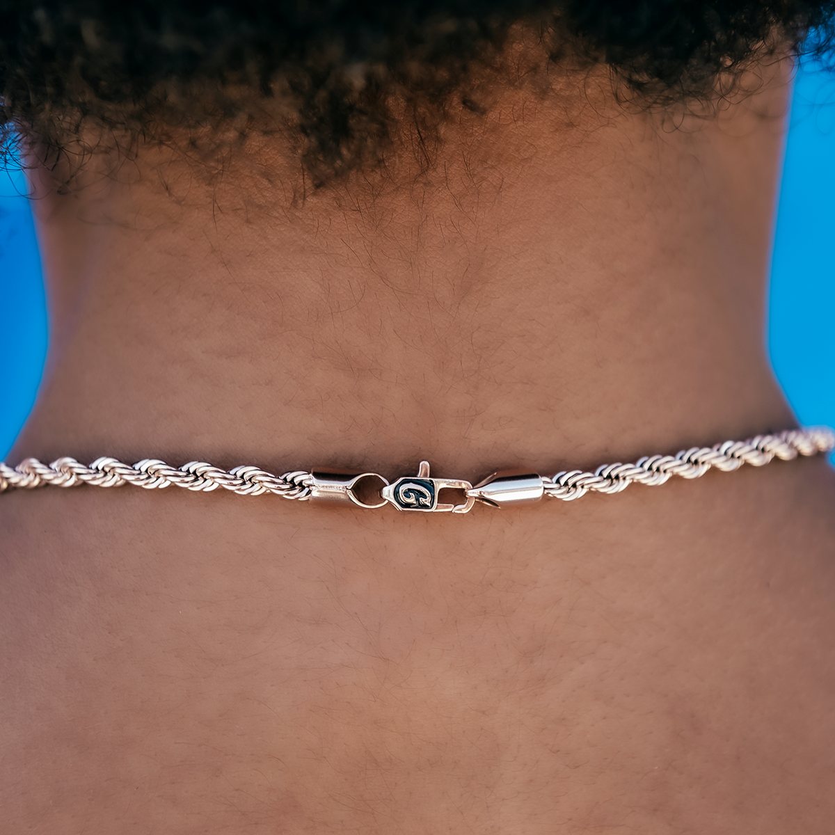 GLD Rope Necklace in Rose Gold - 4mm