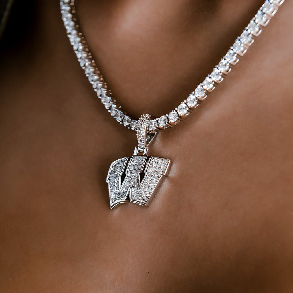 Wisconsin Badgers Official NCAA Micro Logo Pendant