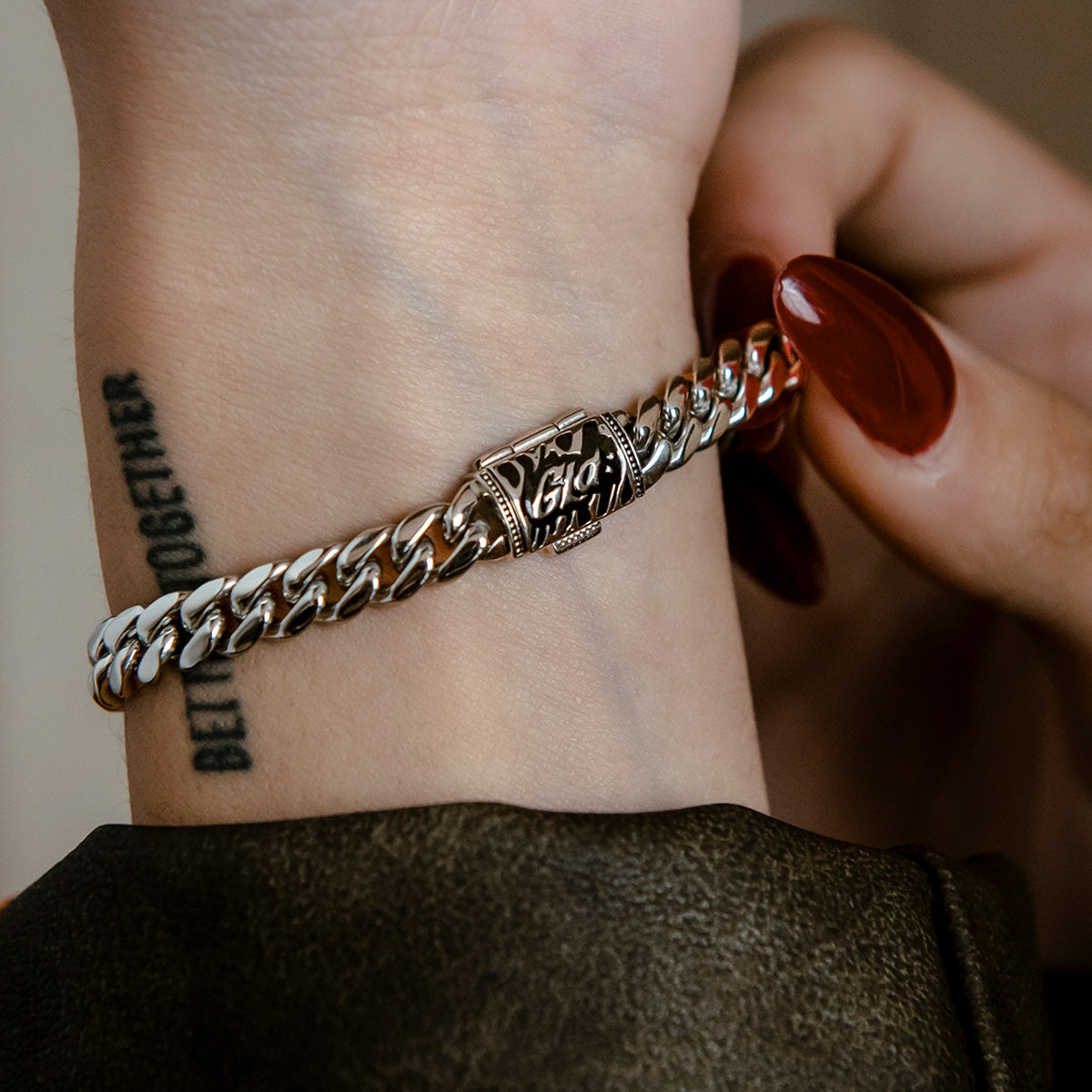 GLD Miami Cuban Bracelet in White Gold- 6mm