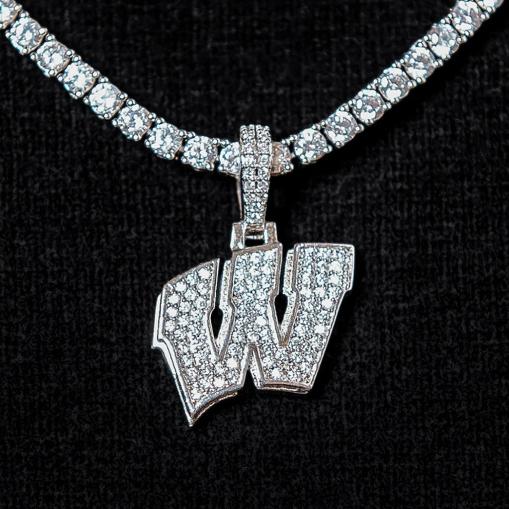 Wisconsin Badgers Official NCAA Micro Logo Pendant