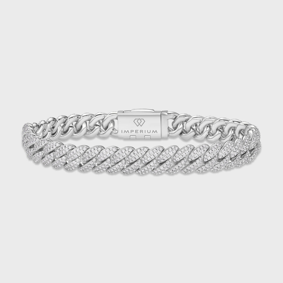 Iced Cuban Chain + Bracelet (Silver) - 10mm