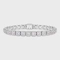 Clustered Tennis Bracelet (Silver) - 8mm