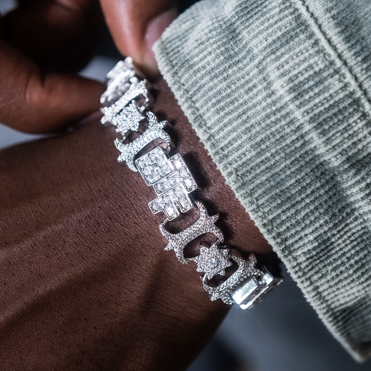 OTF Baguette Infinity Bracelet- 17mm