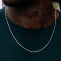 Figaro Chain in White Gold- 2mm