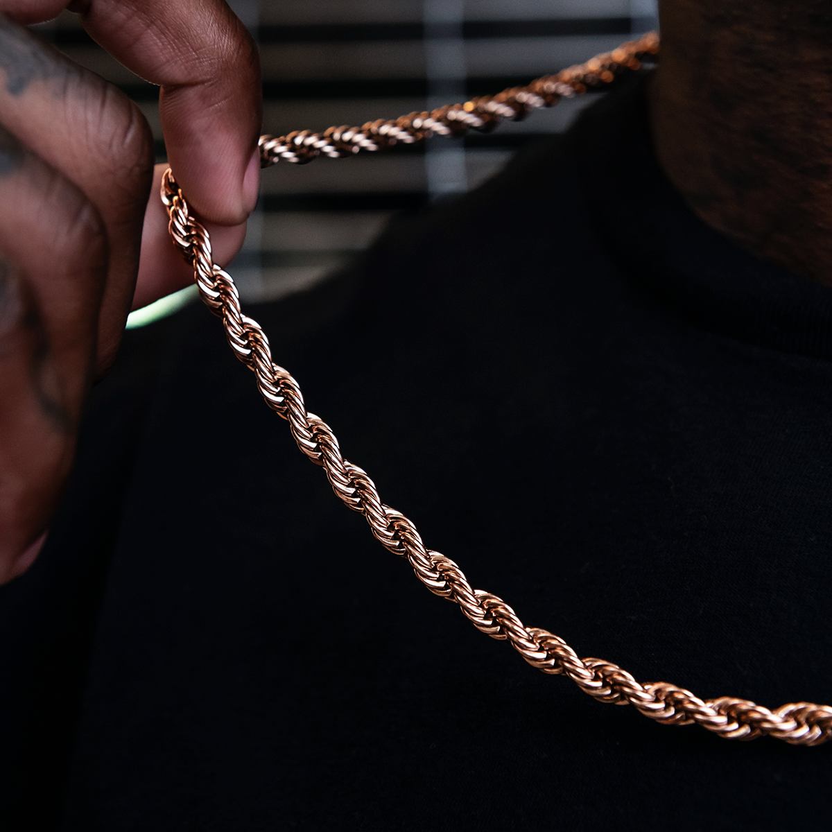 GLD Rope Chain in Rose Gold- 6mm