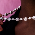 Diamond Halo Tennis Chain