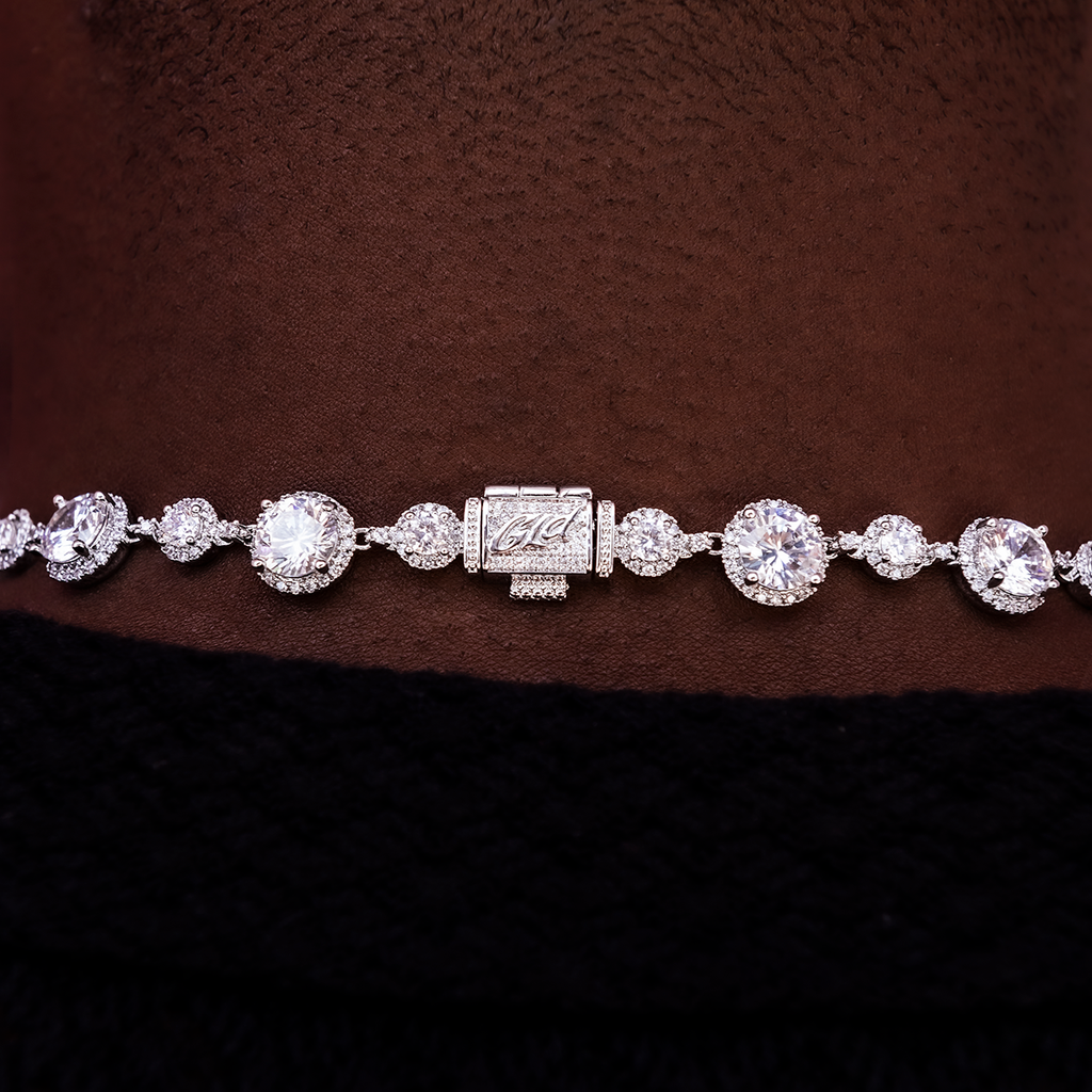 Diamond Halo Tennis Chain