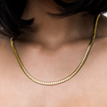 South Beach Cuban™ Necklace in Yellow Gold- 5mm