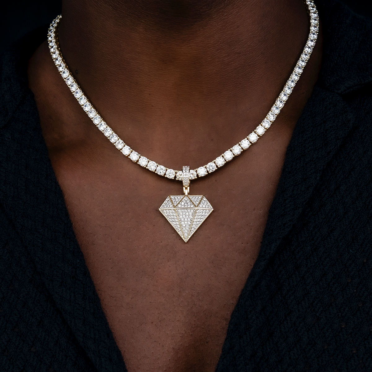 GLD Diamond Pendant