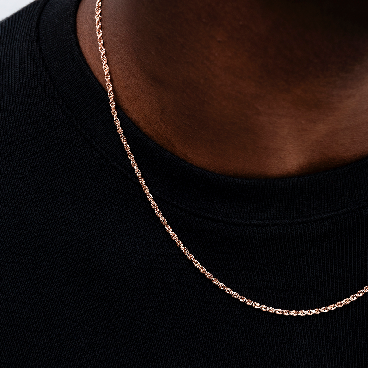Rope Chain in Rose Gold - 2mm