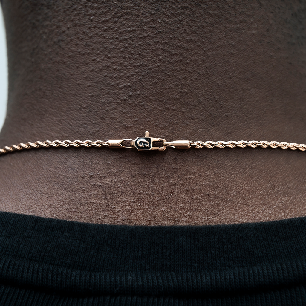 Rope Chain in Rose Gold - 2mm