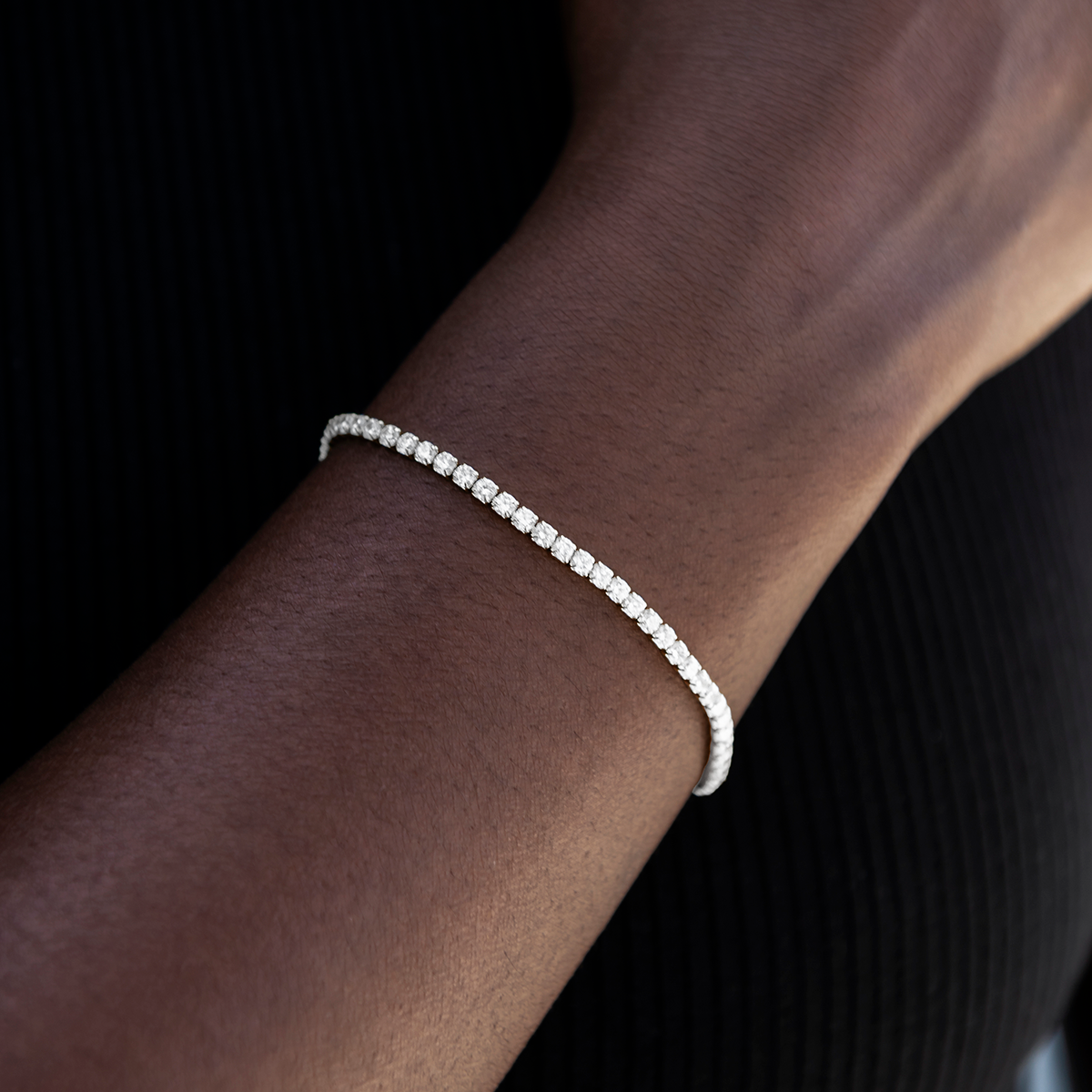 Micro Tennis Necklace + Bracelet Bundle in Yellow Gold