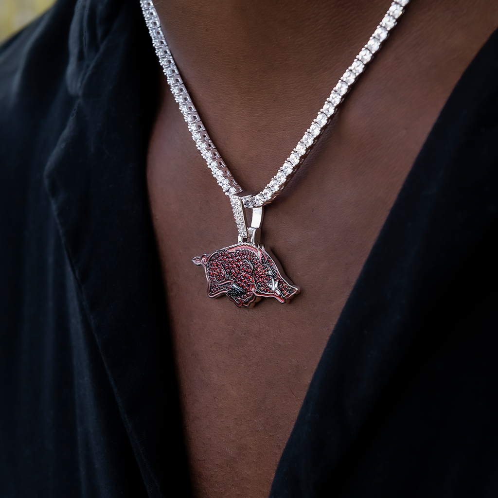 Arkansas Razorbacks Official NCAA Logo Pendant