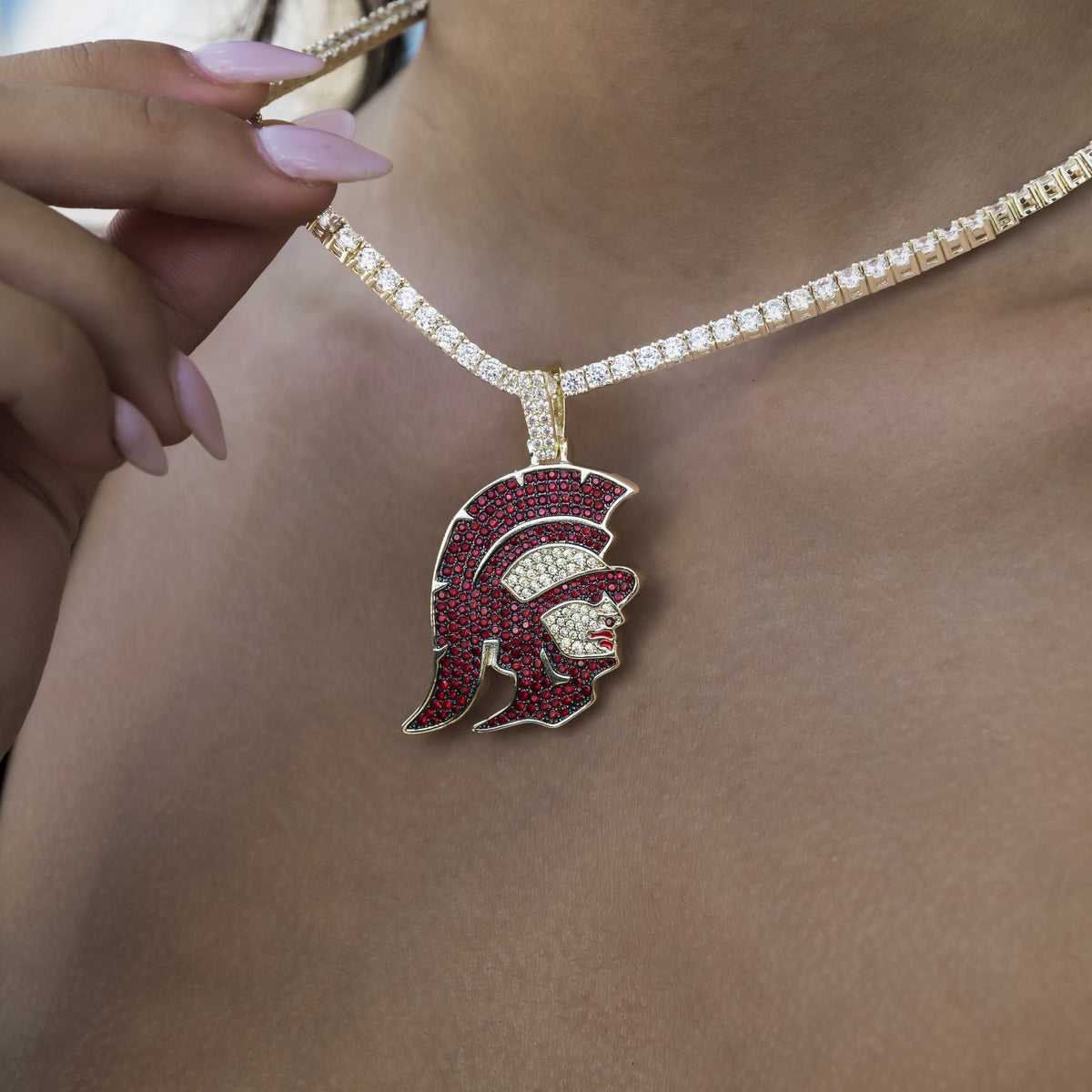 USC Trojans Head Official NCAA Pendant