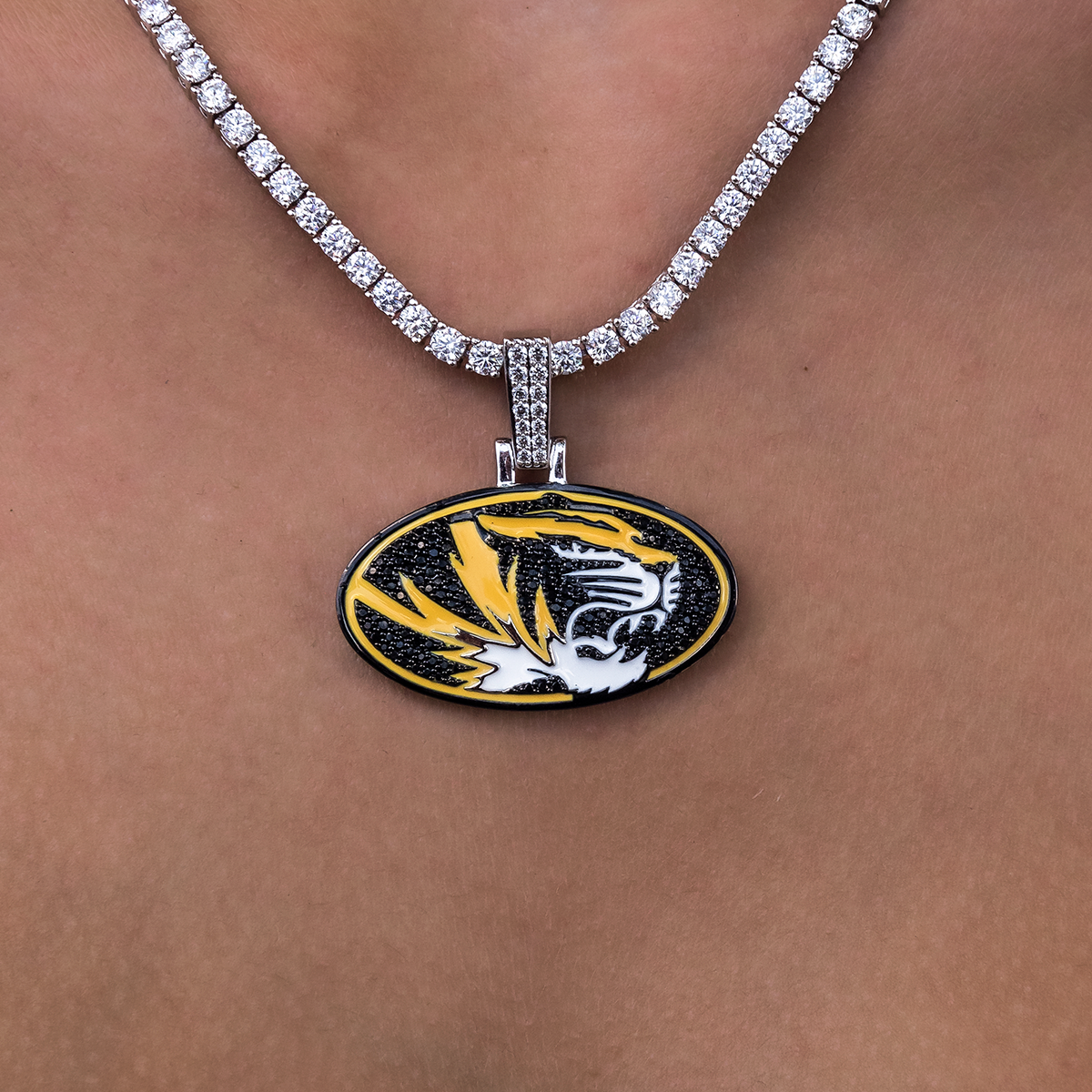 Missouri Tigers Official NCAA Logo Pendant