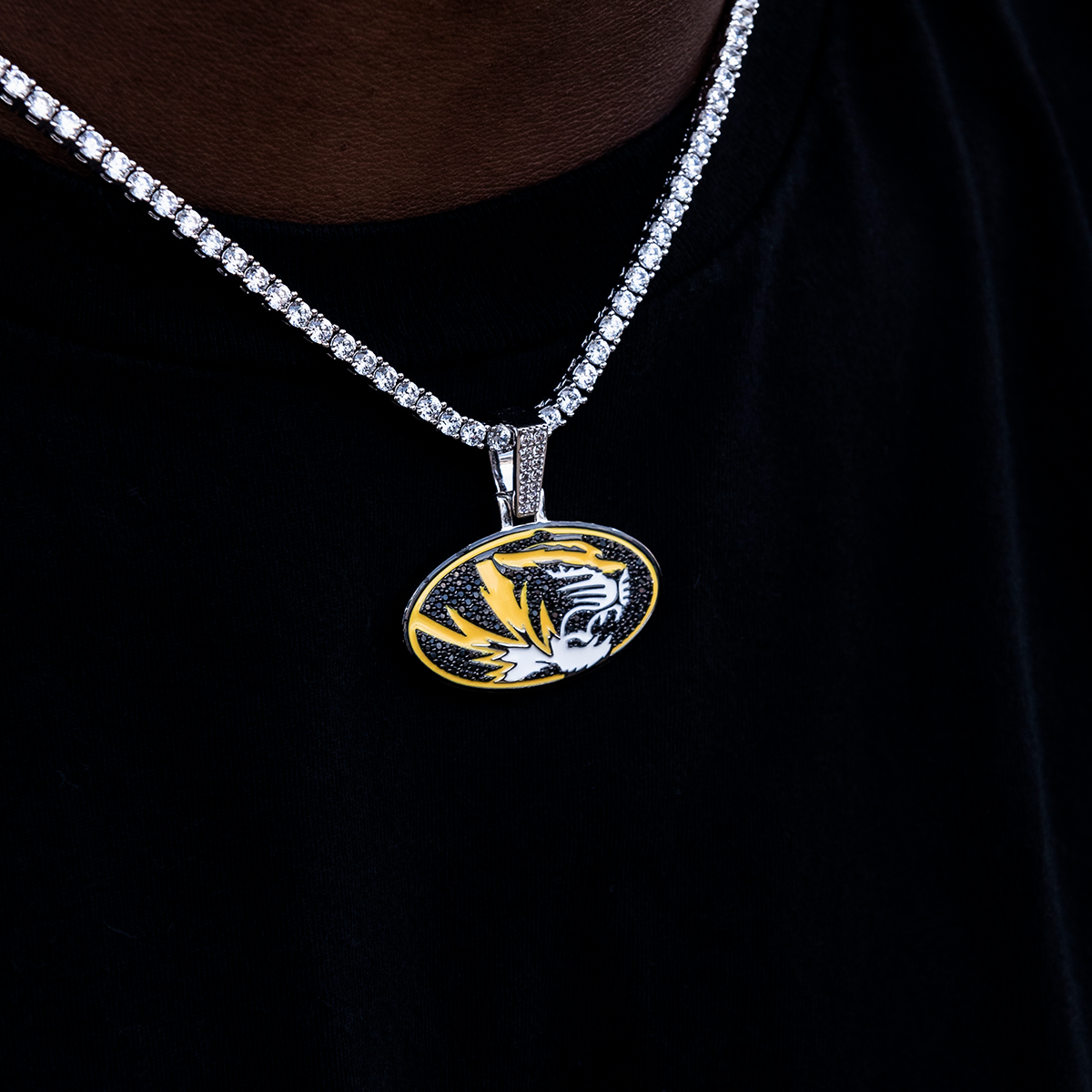 Missouri Tigers Official NCAA Logo Pendant