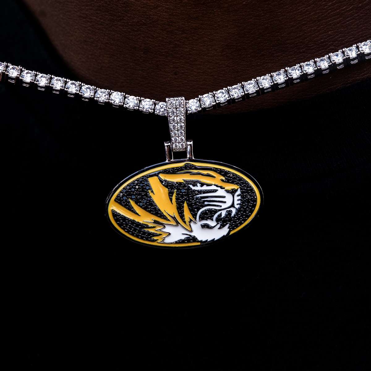 Missouri Tigers Official NCAA Logo Pendant