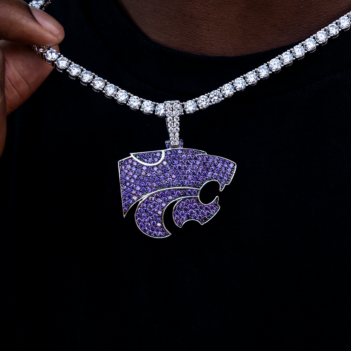 Kansas State Wildcats Logo Pendant
