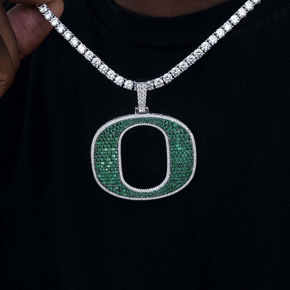 Large Oregon Ducks Official NCAA Logo Pendant