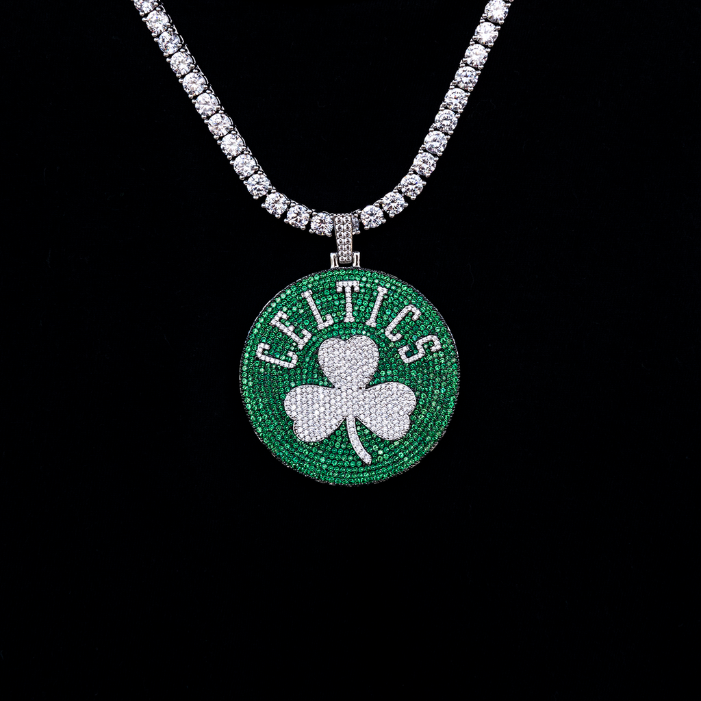 Large Boston Celtics Official NBA Logo Pendant