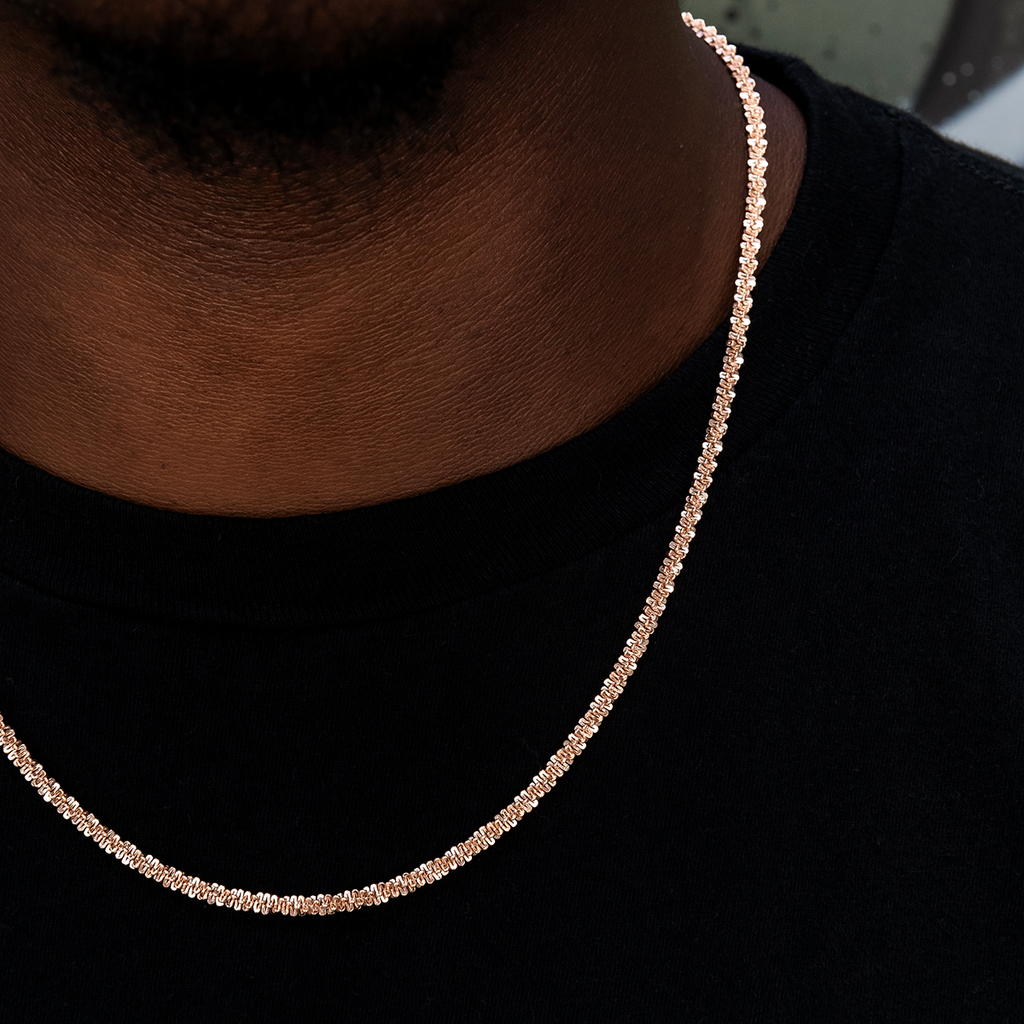 Popcorn Chain in Rose Gold- 4mm