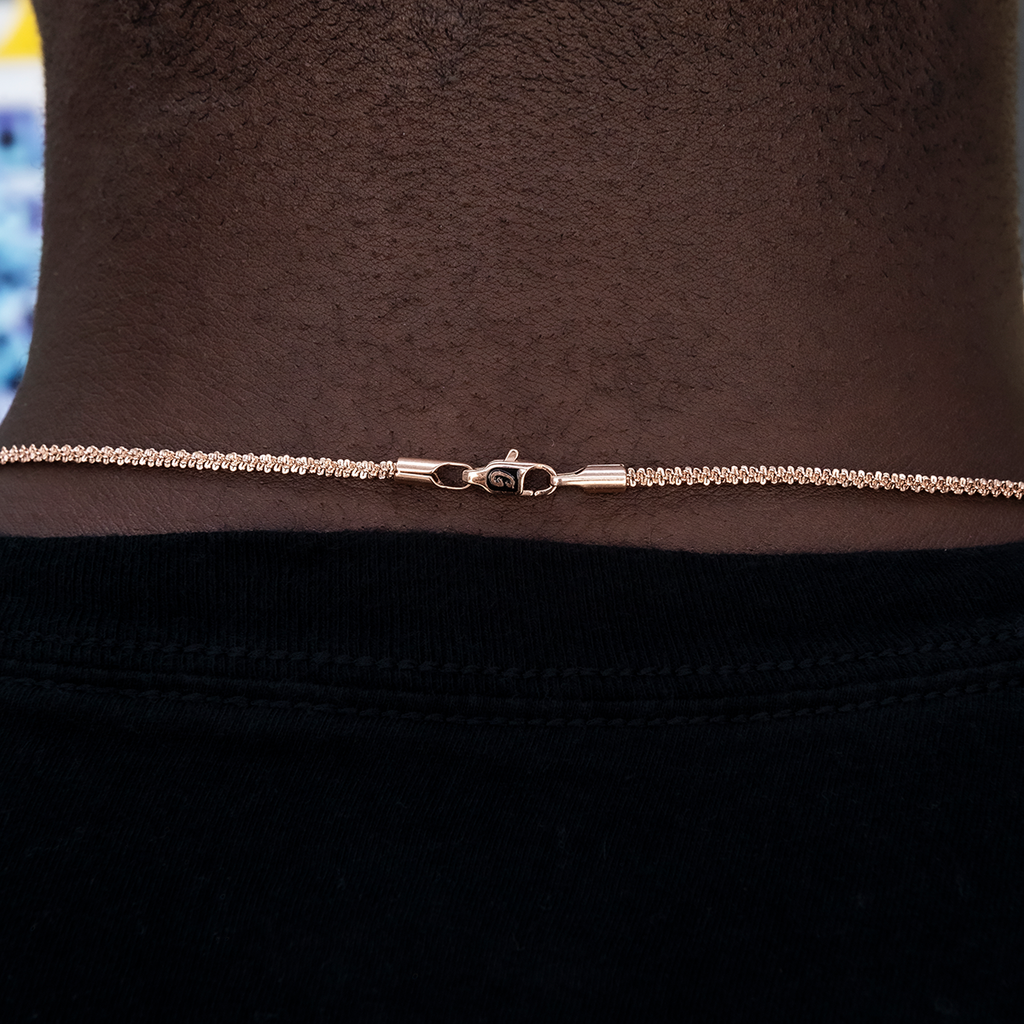 Popcorn Chain in Rose Gold- 2mm