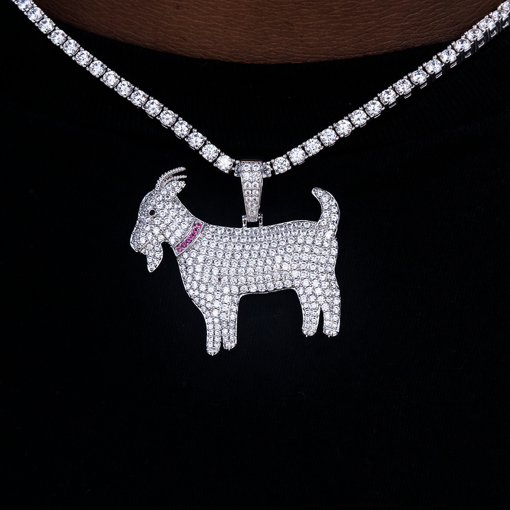 GOAT and Bolt Set in White Gold