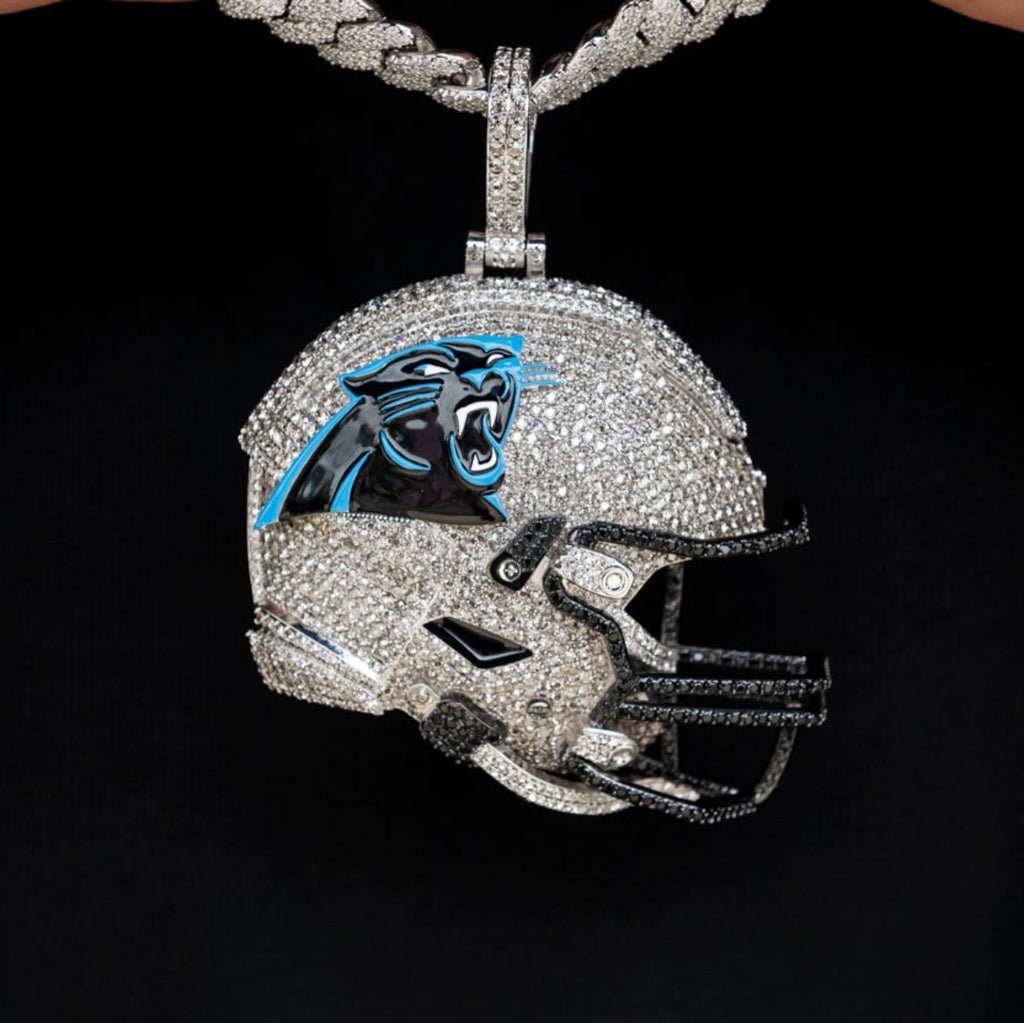 Giant Carolina Panthers Official NFL Helmet Pendant