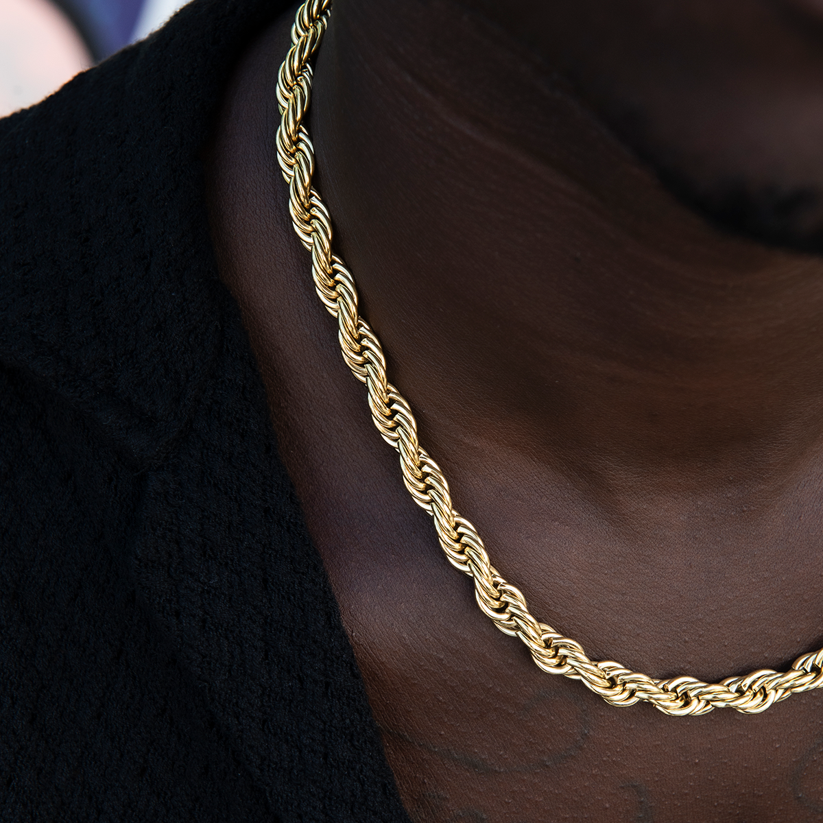 GLD Rope Chain in Yellow Gold- 8mm