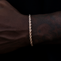 GLD Rope Bracelet in Rose Gold- 4mm