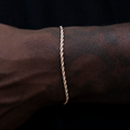 GLD Rope Bracelet in Rose Gold- 2mm