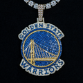 Large Golden State Warriors Official NBA Logo Pendant