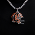 Official NFL 2025 Edition Cincinnati Bengals Helmet Pendant