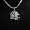 2025 Indianapolis Colts Team Helmet Pendant - White Gold