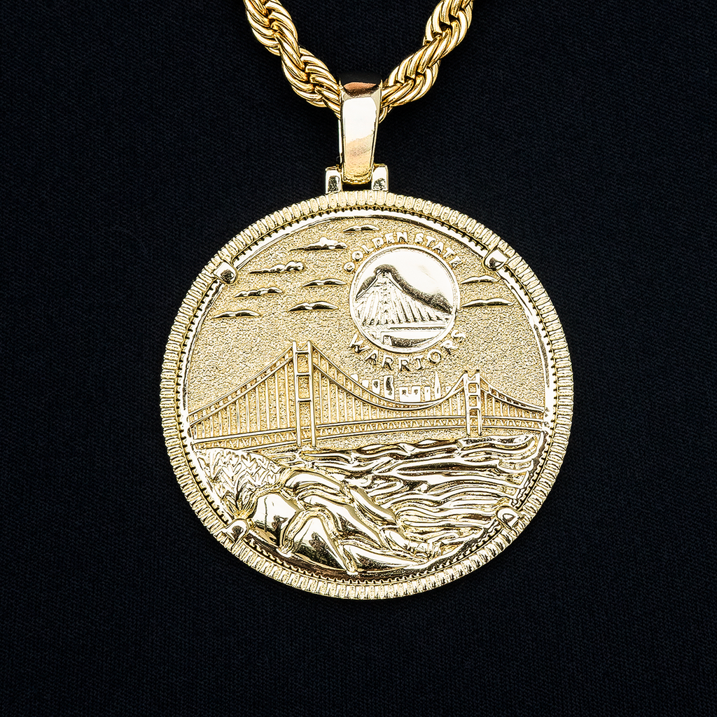 Golden State Warriors Official NBA Coin Pendant