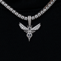 Charlotte Hornets Micro Pendant - White Gold