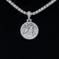Minnesota Timberwolves Official NBA Micro Logo Pendant in White Gold