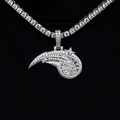 Orlando Magic Official NBA Micro Logo Pendant in White Gold