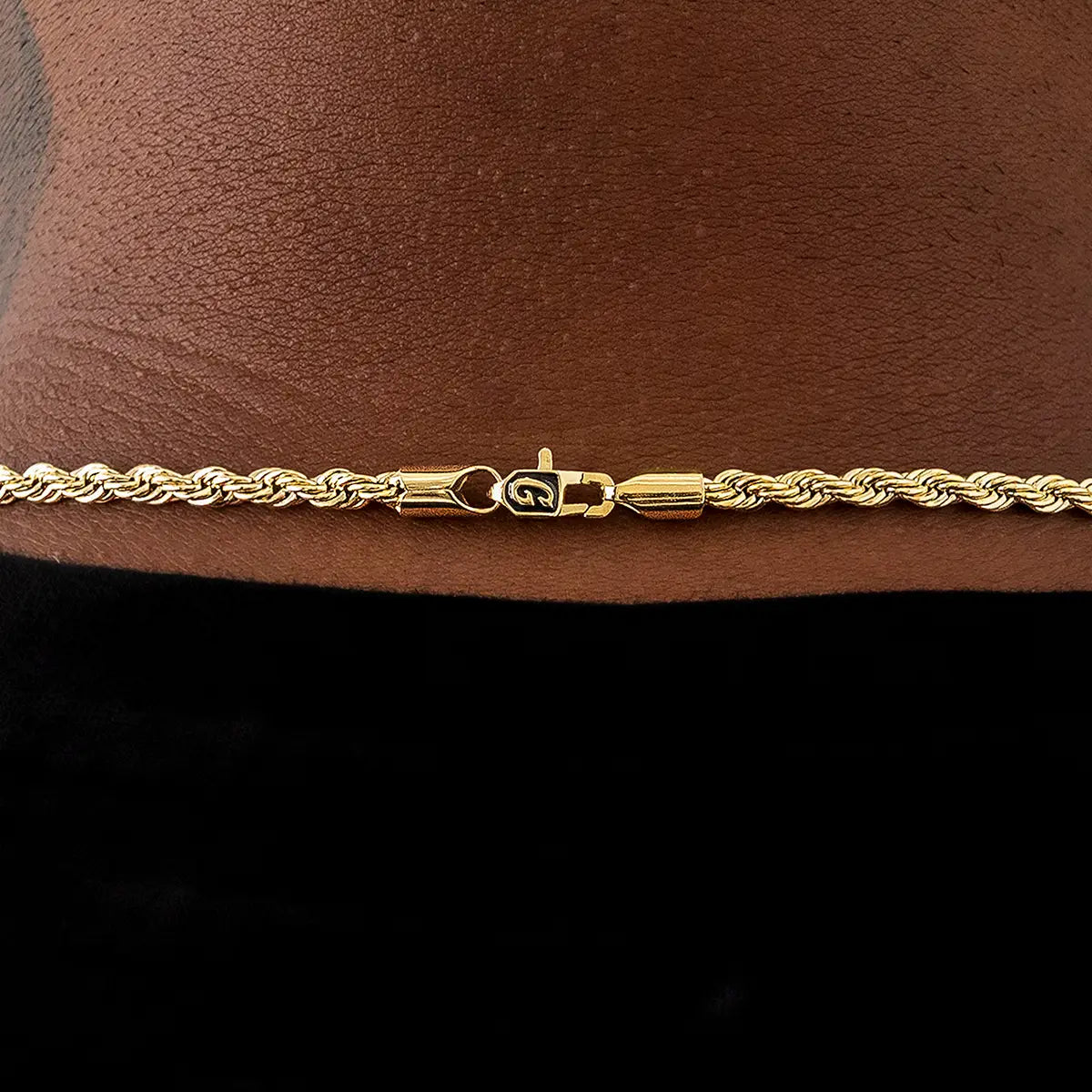 Rope Chain in Yellow Gold- 4mm