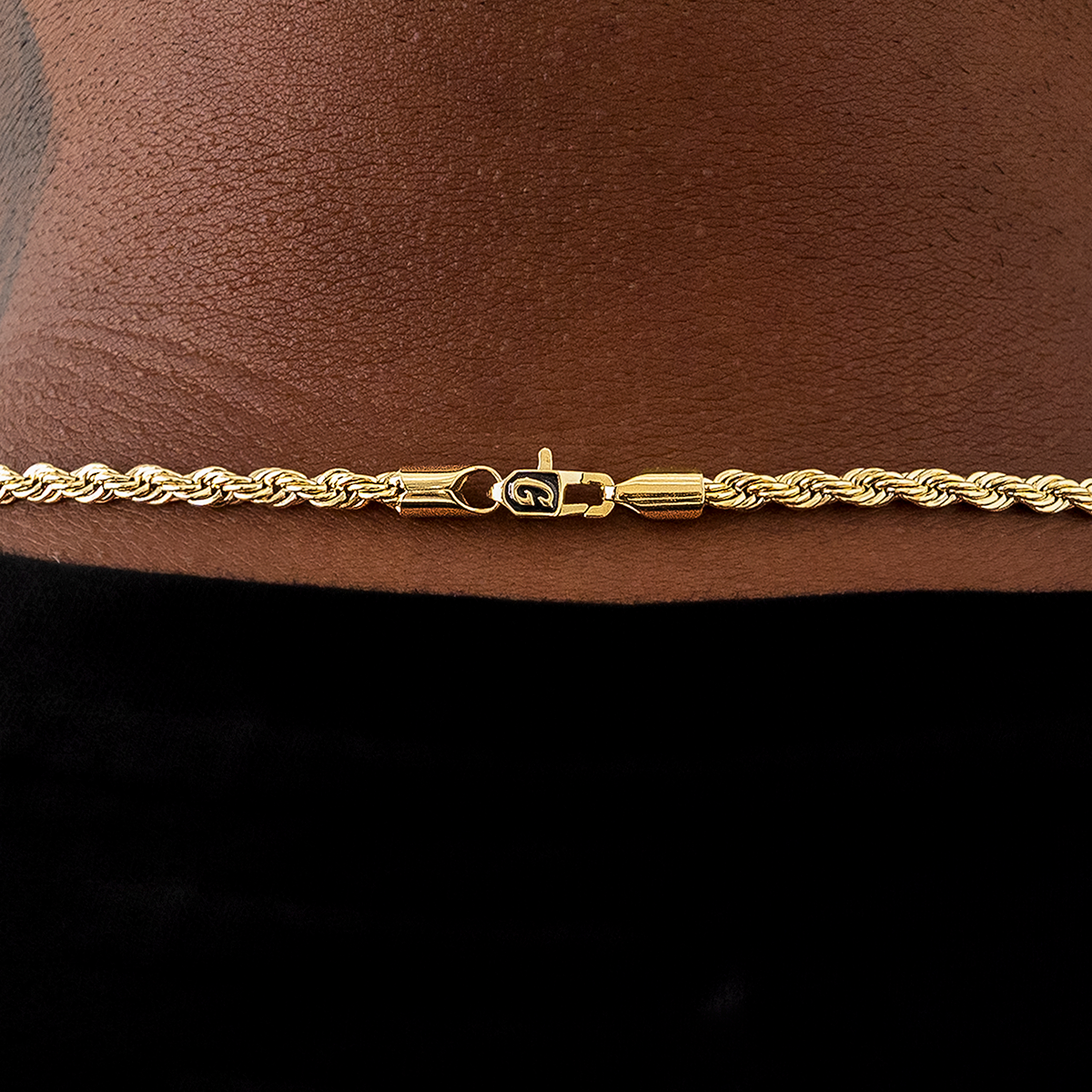 GLD Rope Chain in Yellow Gold- 4mm