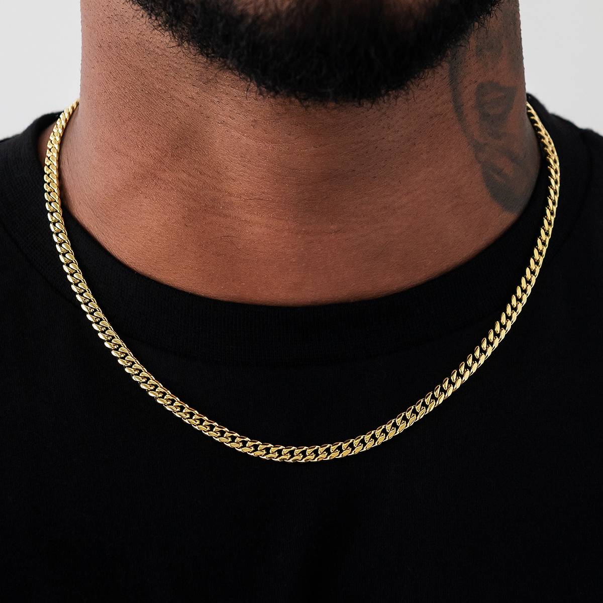GLD Miami Cuban Chain in Yellow Gold - 5mm
