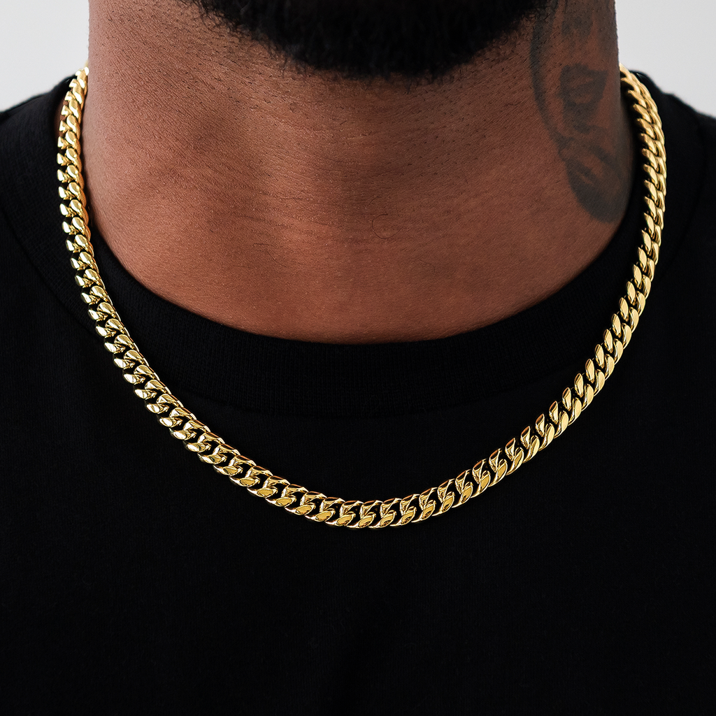 Miami Cuban Link Chain in Yellow Gold - 8mm