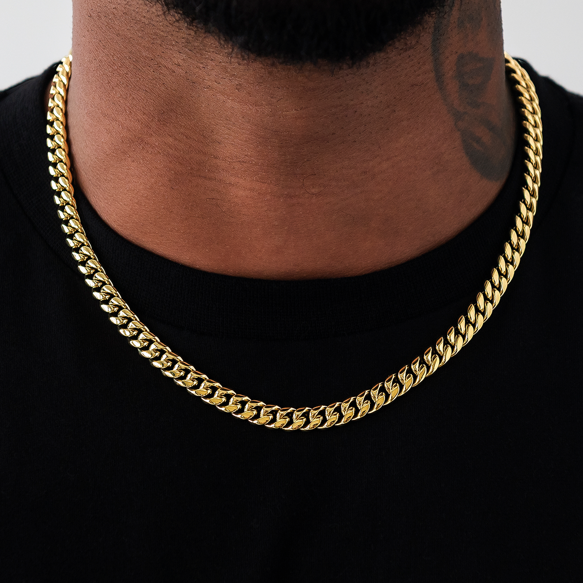 Miami Cuban Link Chain in Yellow Gold - 8mm