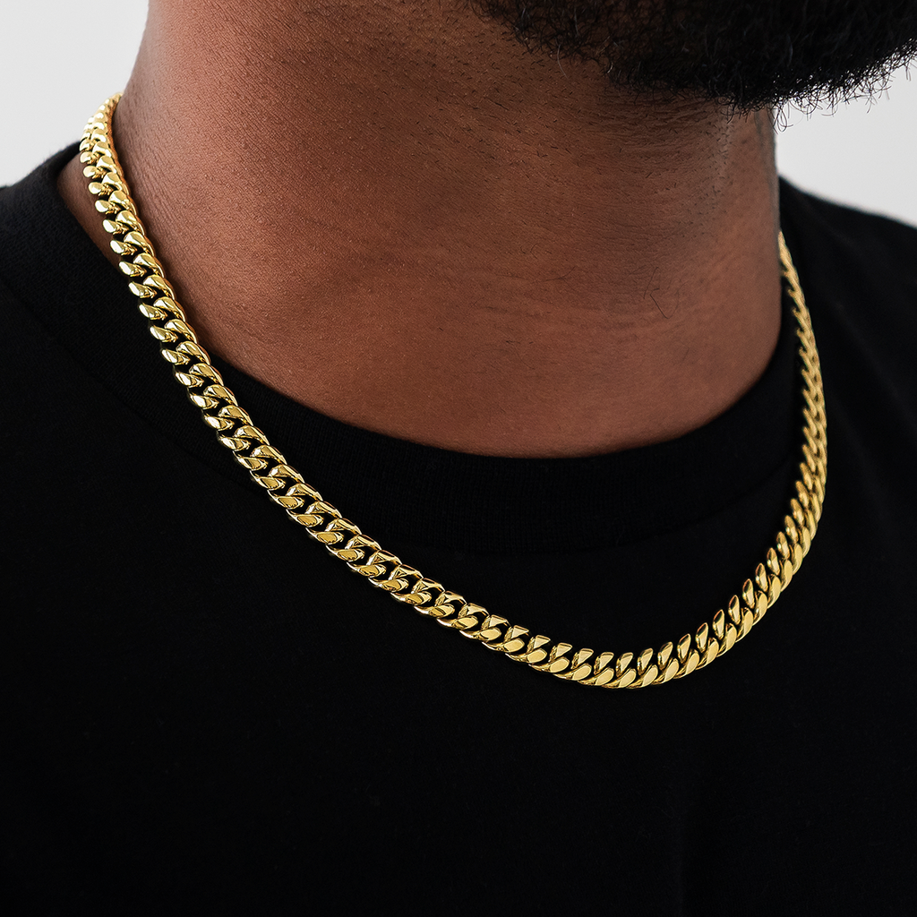 Miami Cuban Link Chain in Yellow Gold - 8mm