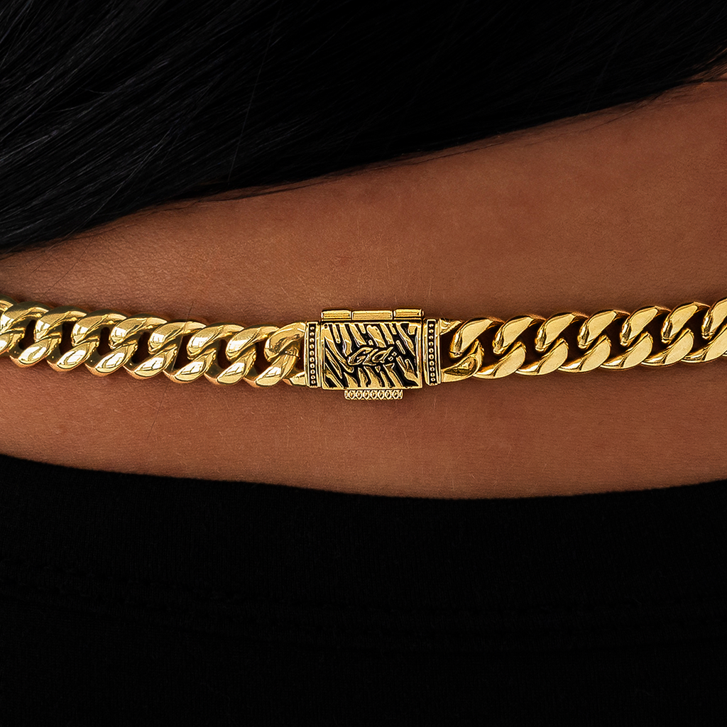 Miami Cuban Link Necklace in Yellow Gold - 8mm
